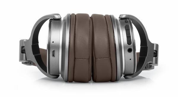 Muse M-278 BT on-ear-hodetelefoner Bluetooth, brun/sølv