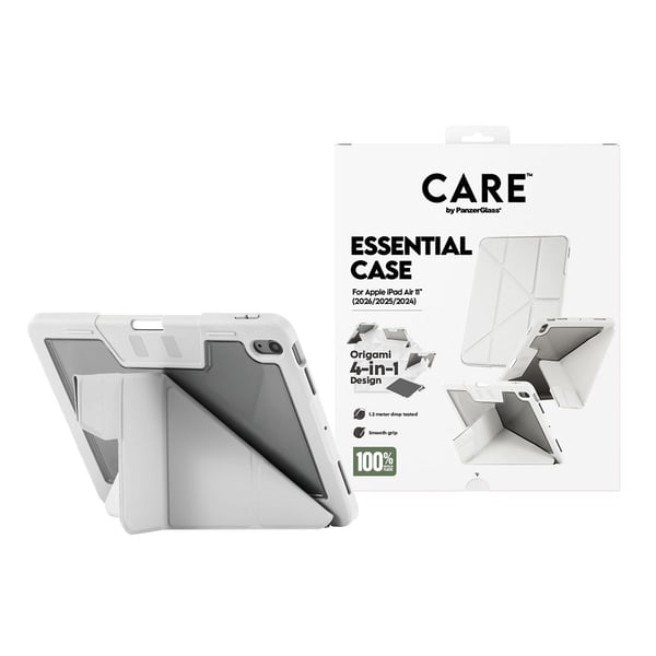 CARE by PanzerGlass TPU Essential Case Light Grey iPad Air 11" (2026/2025/2024)