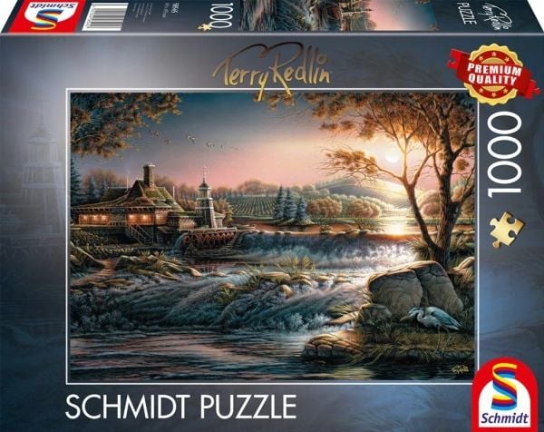 Schmidt Spiele 58545 PQ 1000 puslespill Terry Redlin Lights in the Periphery