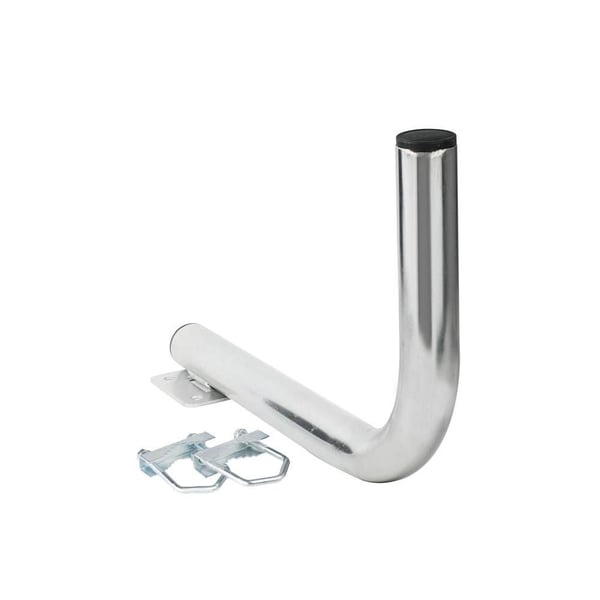 Extralink B300 BALCONY HANDLE WITH U-BOLTS M8 GÓRNY, Rustfritt stål, Vinkelbrakett, 10 kg, Metallisk, Generelle formål, Galvanisert belegg