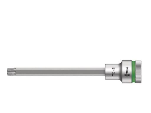 Wera 05003855001, Stikkontakt, 1/2", 1 hoder, T45, Kromvanadiumstål, Kromfarget