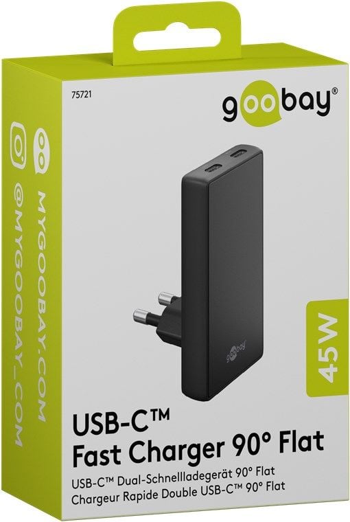 Goobay 75721, Innendørs, AC, Svart