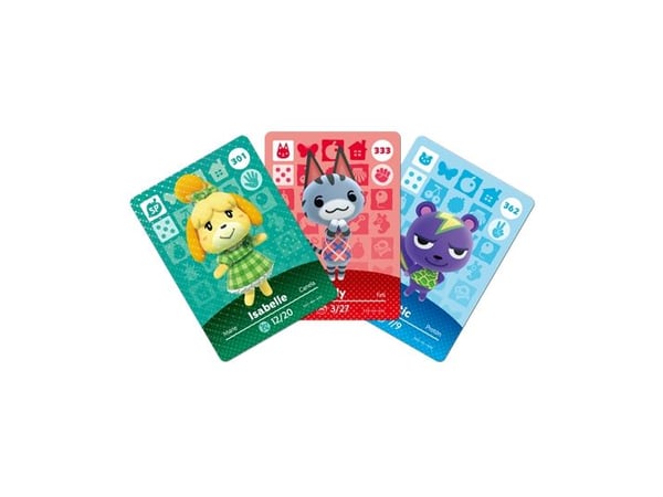 Nintendo amiibo Animal Crossing - Ylimääräinen videopelikorttisarja pelikonsolille (3 kpl) - New Nintendo 3DS, New Nintendo 3DS XL; Nintendo Wii U:lle