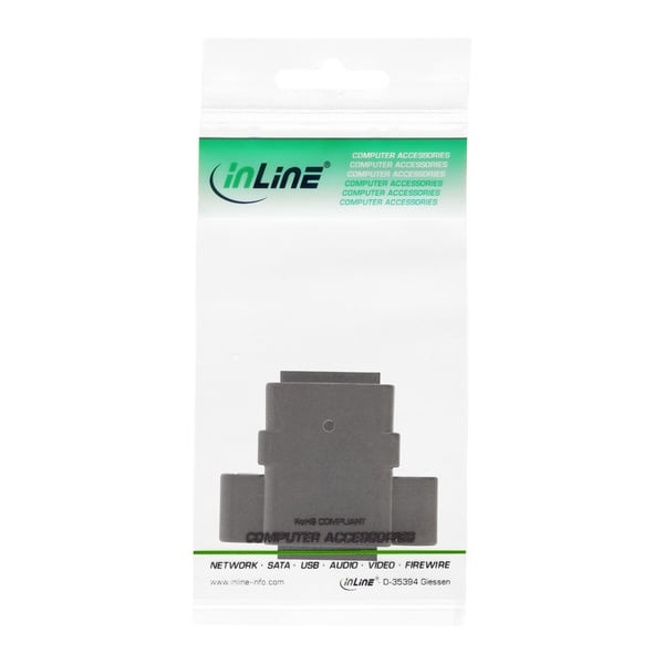 InLine 69990Y, RJ-45, RJ-45, Musta