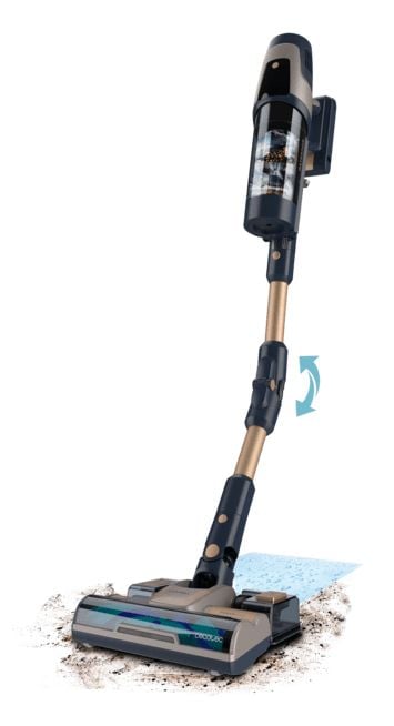 Cecotec Conga Rockstar 11500 Odyssey Station Connected IA, 2-i-1 stavstøvsuger, Uten pose, Svart, 1,7 l, Rektangulær, Tørr