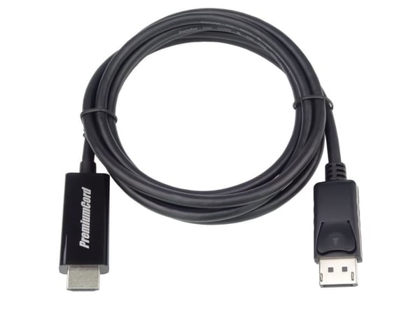 PremiumCord kportadk01-03, 3 m, DisplayPort, HDMI, Hankjønn, Hankjønn, Rett