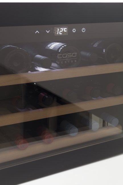 Caso WineSafe 18 EB Black, Vinkylare med kompressor, Inbyggd, 18 flaska/flaskor, 60 W, A, Svart