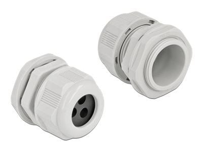 DeLOCK 60378, Harmaa, Muovi, 2 kpl, PG21, 6 mm, IP68