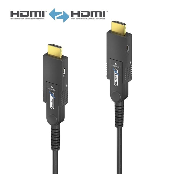 PureLink FiberX Series - Premium High Speed - HDMI-kabel - HDMI hann avtakbar HDMI A-kontakt til HDMI hann avtakbar HDMI A-kontakt - 40 m - skjerme...