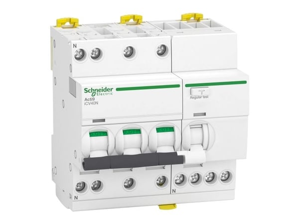 Schneider Electric iCV40N vikavirtajohdonsuoja 16 A ACTI 9 3P+N C 30 mA Type A