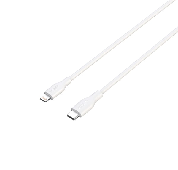 DELTACO - Lightning-kabel - USB-C hann til Lightning hann - 2 m - MFI-sertifisert - hvit