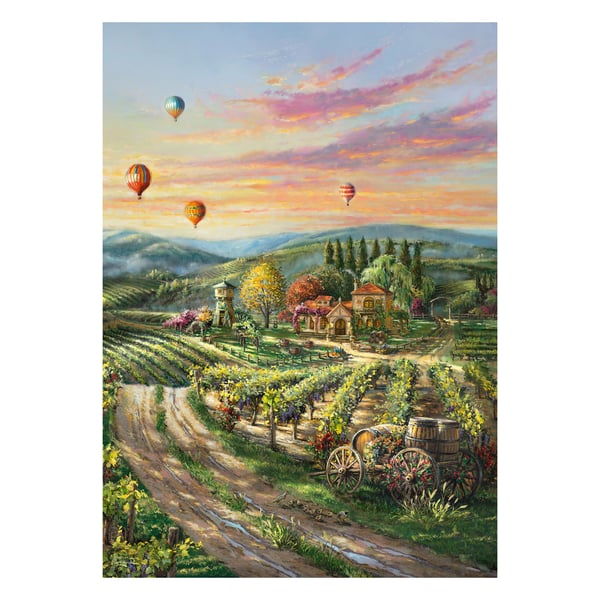 Schmidt Spiele Thomas Kinkade Studios: Peaceful Valley Vineyard, 1000 stykker, Landskap, 12 år