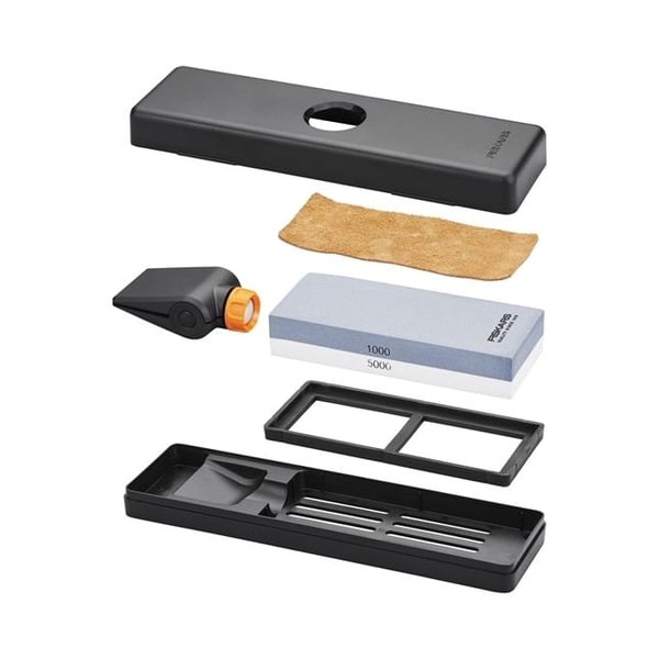 Fiskars 1058937 slipesett med bryne, 6 stk.