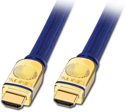 Lindy Premium Gold Standard Speed HDMI Cable with Ethernet - HDMI-kabel - HDMI hann til HDMI hann - 3 m - trippel beskyttelse
