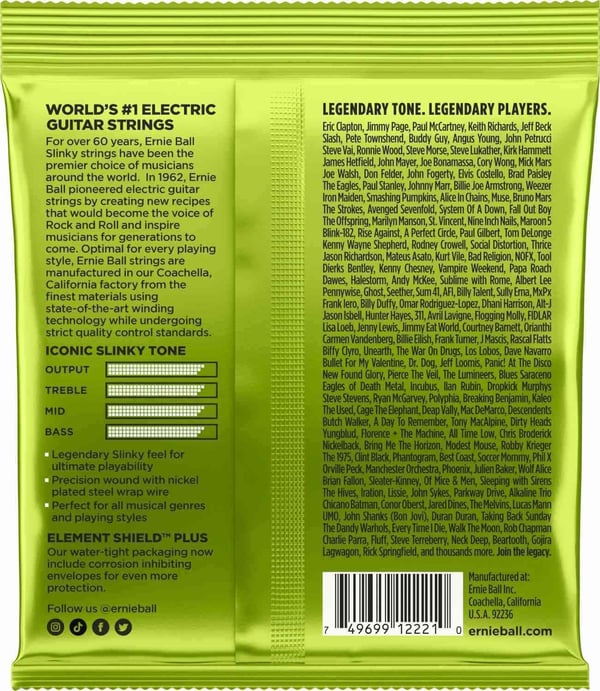 Ernie Ball 2221 Regular Slinky nickelsträngar till elgitarr
