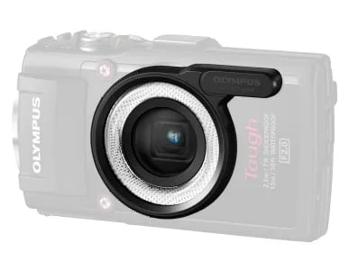 Olympus LG-1, TG-5, TG-4, TG-3, TG-2, TG-1, Musta, Valkoinen, 9 g, 68 mm, 54 mm, 10 mm
