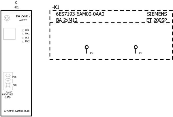 Siemens 6ES71936AM000AA0 6ES7193-6AM00-0AA0 PLC-färgkodsskylt