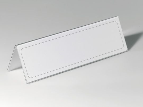 KESTÄVÄ Pöydän nimikilpi 105/210x297mm transp 25 kpl