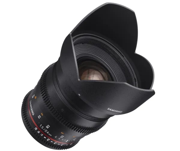 Samyang 24 mm T1,5 VDSLR ED AS IF UMC II -objektiivi, Nikon F-kiinnitys