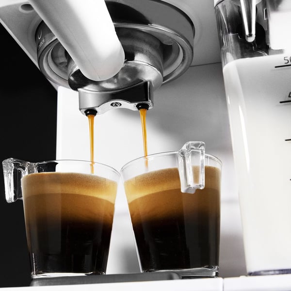 Cecotec Power Instant-ccino 20 Touch, Espressomaskin, 1,4 l, Malt kaffe, 1350 W, Rustfritt stål, Hvit