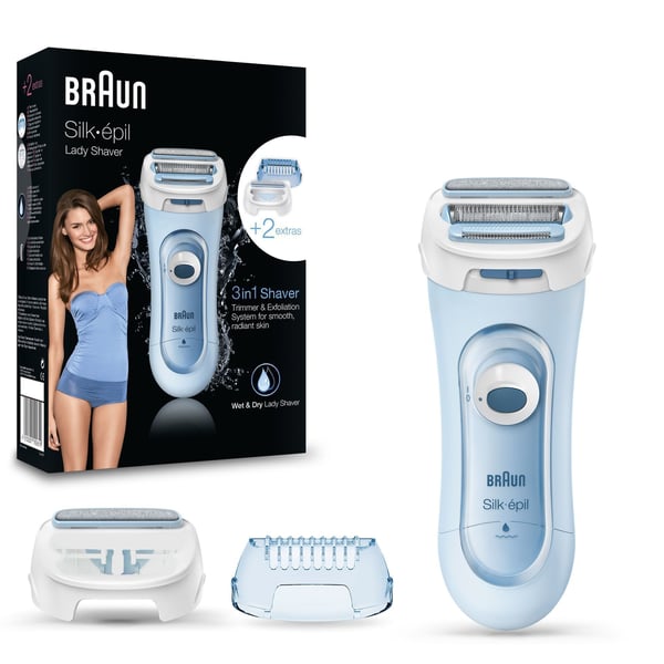 Braun Silk-épil LS 5100 naisten parranajokone + 1 lisäosa, pinkki