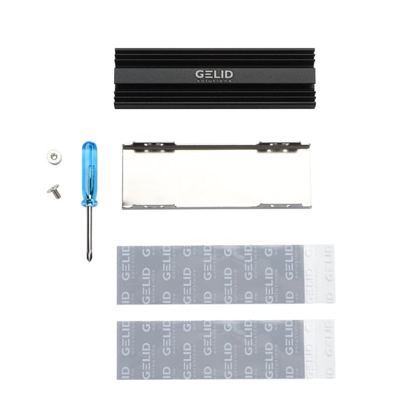 Gelid Solutions HS-M2-SSD-21, Aluminium, Svart, 72 mm, 23 mm, 10 mm, 28 g