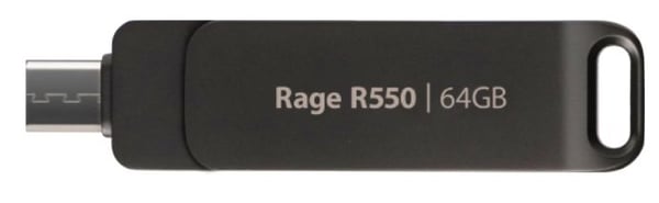 Patriot Supersonic Rage R550 - USB-flashstasjon - 64 GB - USB 3.2 Gen 1 / USB-C