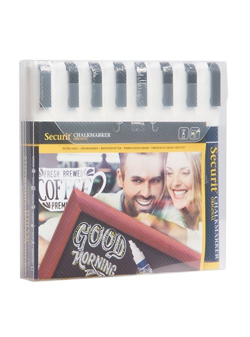 Securit SMA510-V8-WT, Vit, Mejsel, Luktfri, 8 styck