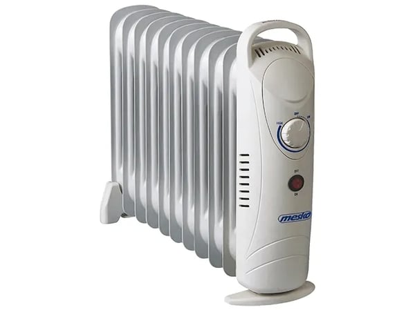 Mesko Home MS 7806, Öljysähkölämmitin, Öljy, Öljy, Sisätila, Lattia, Valkoinen