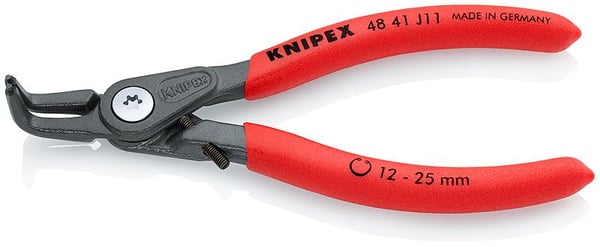Knipex 48 41 J11, Låseringtang, Stål, Plast, Rød, 130 mm, 105 g