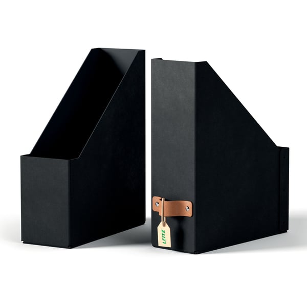 Leitz Puro Tidsskriftsamler, 100 % resirkulert kartong, pakke med 2, Svart, Kartong, 100 mm, 260 mm, 310 mm, 310 g Leitz Puro Tidsskriftsamler, 100 % resirkulert kartong, pakke med 2, Svart, Kartong, 100 mm, 260 mm, 310 mm, 310 g