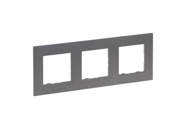 Legrand Niloe Step kolminkertainen runko 863993 harjattu teräs