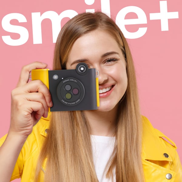 Kodak Smile+ pikakamera 5 MP 2-in-1 Bluetooth-tulostuksella, musta