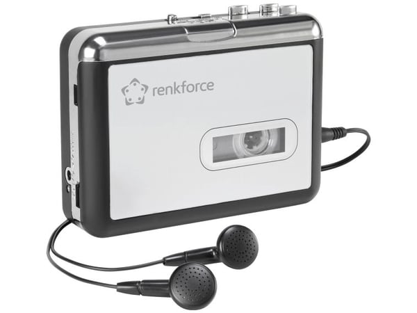 Renkforce RF-CP-170 Kasettidigitaattori ja kuulokkeet Renkforce RF-CP-170 Kasettidigitaattori ja kuulokkeet