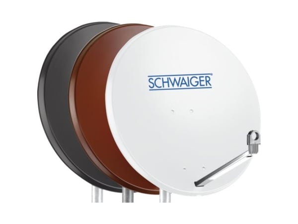 Schwaiger SPI998, 10,7 - 12,75 GHz, 38,5 dBi, Harmaa, Alumiini, Muovi, Terästä, 75 cm, 745 mm