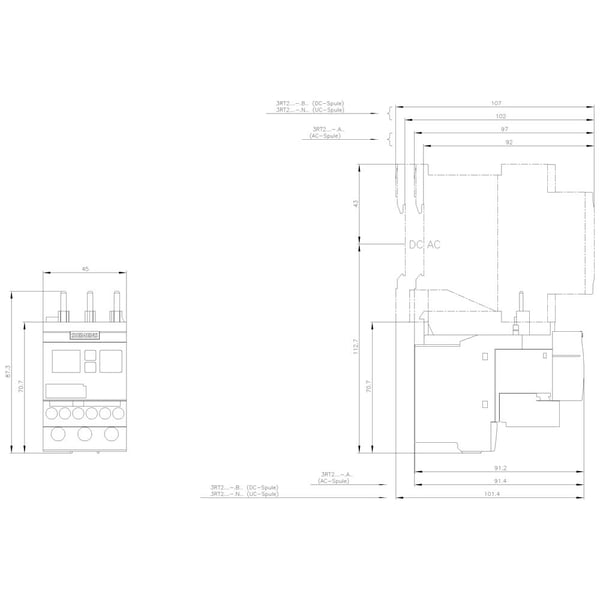 Siemens 3RR2442-1AA40 strömävervakningsrelä