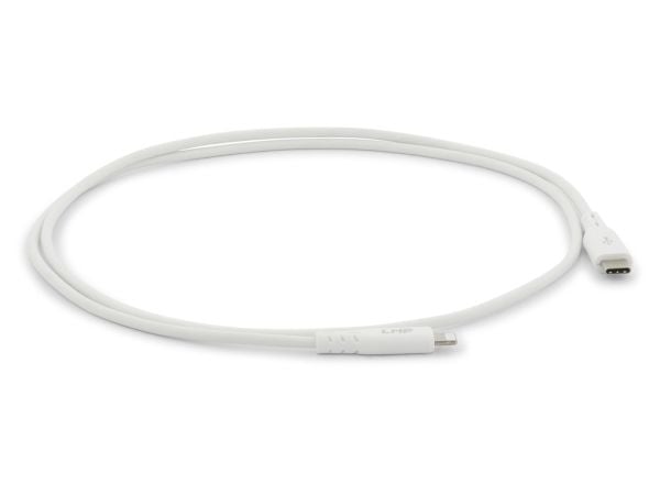 LMP 18995, 1 m, Lightning, USB C, Hankjønn, Hankjønn, Hvit
