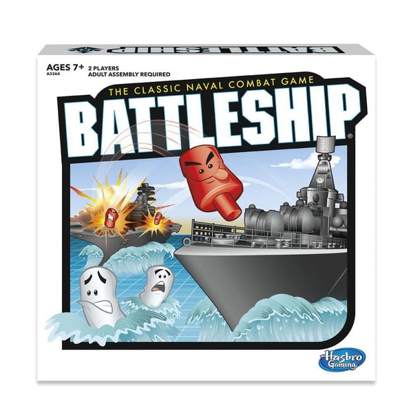 Hasbro Battleship the classic naval combat game, Brädspel, Strategi, 7 År, Reseversion, Familjespel