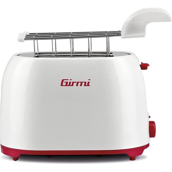 Girmi TP1101, 2 skiver, Rød, Hvit, Plast, Rotasjon, 800 W, 230 V