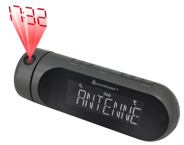 Soundmaster UR6700AN, Klockradio, DAB+, FM, LCD, Svart, Tid, Monokromatiskt