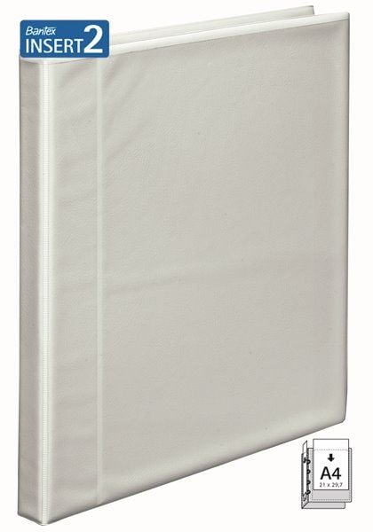 BANTEX INSERT2 ESITTELYRENGASKANSIO ETUSINETILLÄ 1,6 CM TILAVUUS, VALKOINEN