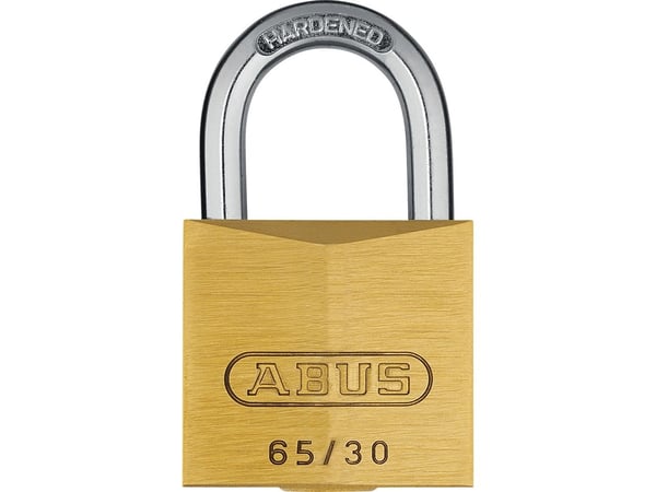 ABUS B111-30, Tradisjonell, Nøkkellås, Bruk bare én nøkkel, Gjerde, Garage, Port, Workshop, Messing, Rustfritt stål, Messing