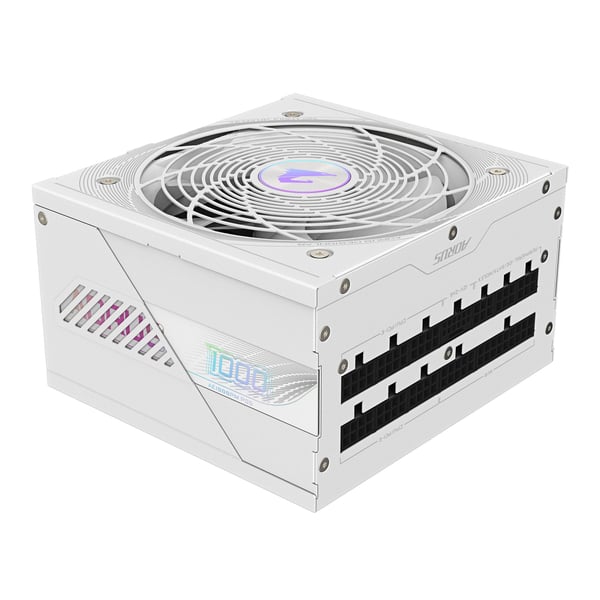 AORUS ELITE AE1000PM PG5 ICE - Strømforsyning (intern) - ATX12V 3.0/ EPS12V - 80 PLUS Platinum - AC 100-240 V - 1000 watt - aktiv PFC