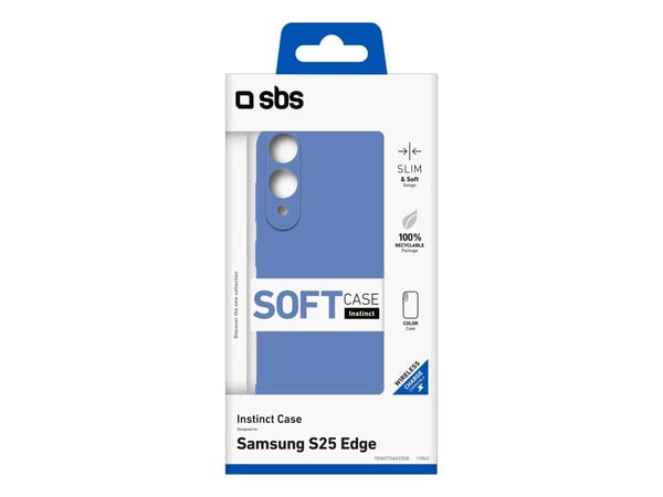 SBS TEINSTSAS25EB, Suojus, Samsung, Samsung Galaxy S25 Edge, 16,9 cm (6,66"), sininen
