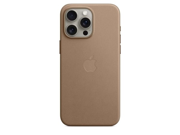 Apple MT4W3ZM/A FineWoven-deksel for iPhone 15 Pro Max med MagSafe, gråbrun