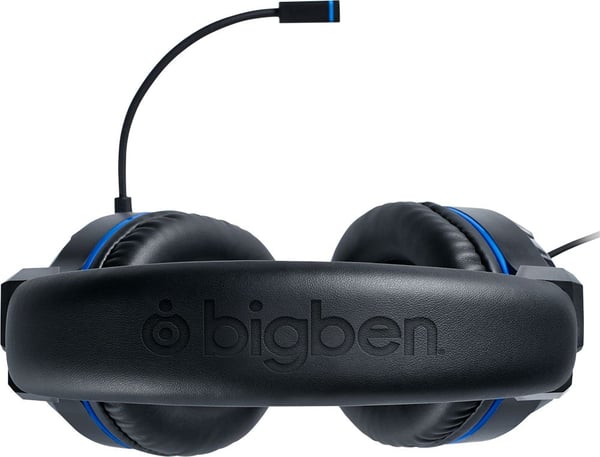 Bigben Interactive PS4OFHEADSETV3, Kabel, Spela, 270 g, Headset, Svart, Blå