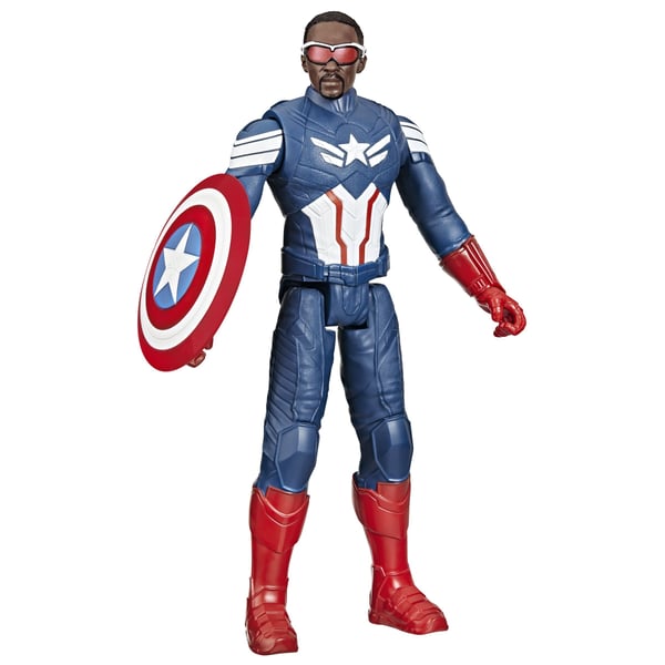 Marvel Studios Captain America Brave New World Titan Hero Series Captain America, 4 År, Superhjältar, Akrylnitrilbutadienstyren (ABS), Polyvinylklo...