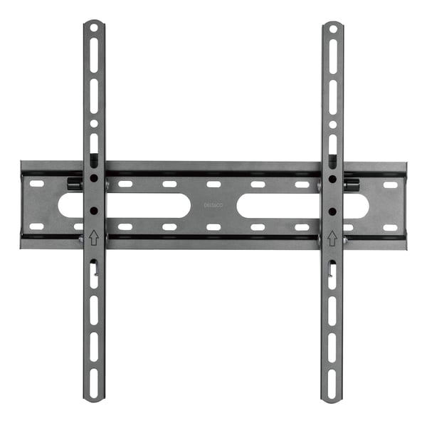 DELTACO - Monteringssats (väggfäste) - för böjd/platt panel - tilt, 45 kg - svart - skärmstorlek: 32"-70"