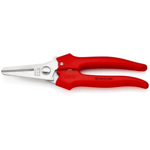 Knipex 95 05 190, Ruostumaton teräs, Muovi, Punainen, 52 mm, 190 mm, 1,5 cm