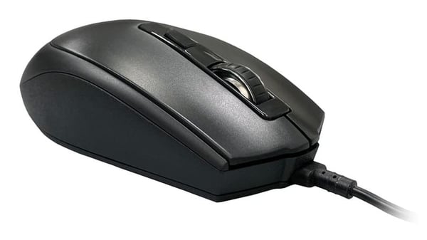 LC-Power LC-M721B, Ambidextrous, Optisk, USB Type-A, 2400 DPI, Svart